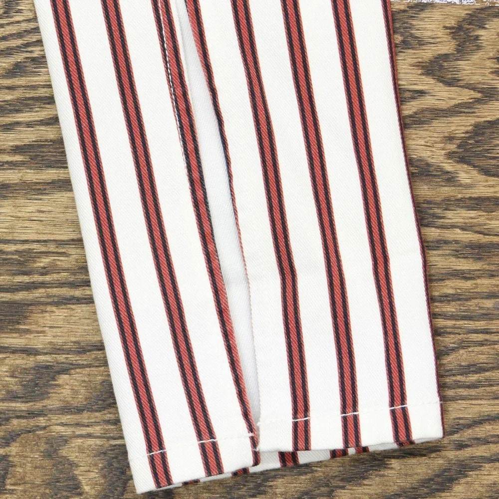 NWT WeWoreWhat Women's Stiletto Stripe High Waist Skinny Jeans 25 Ivory Rocker - Picture 4 of 7